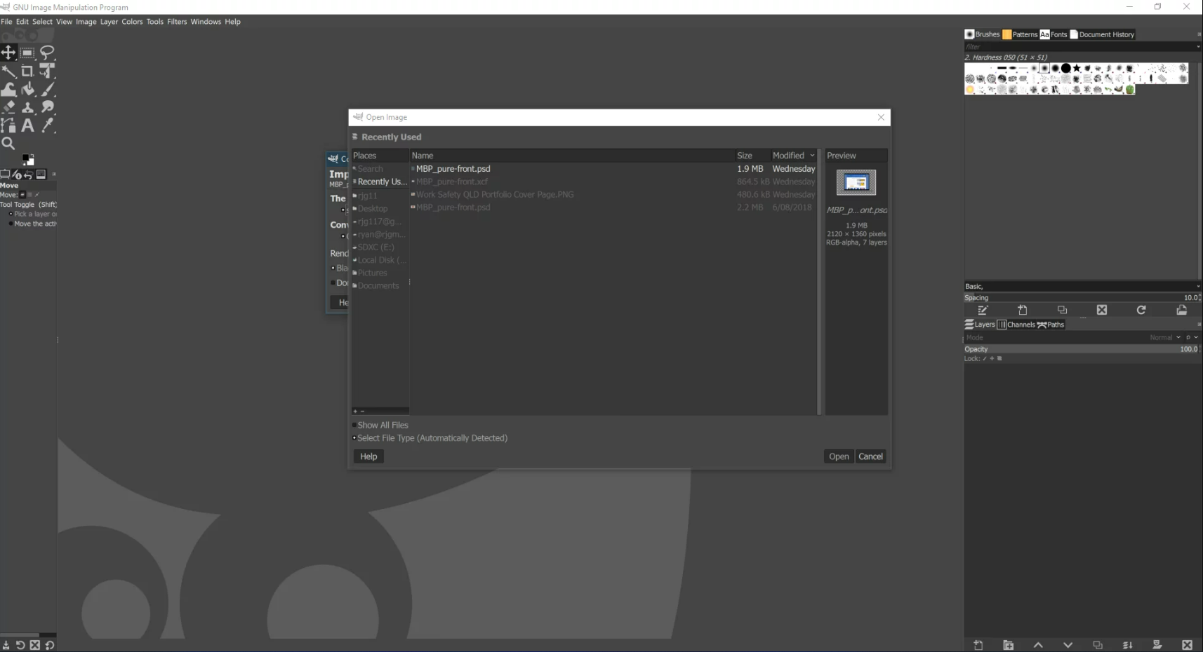 Open Photoshop Files With Gimp